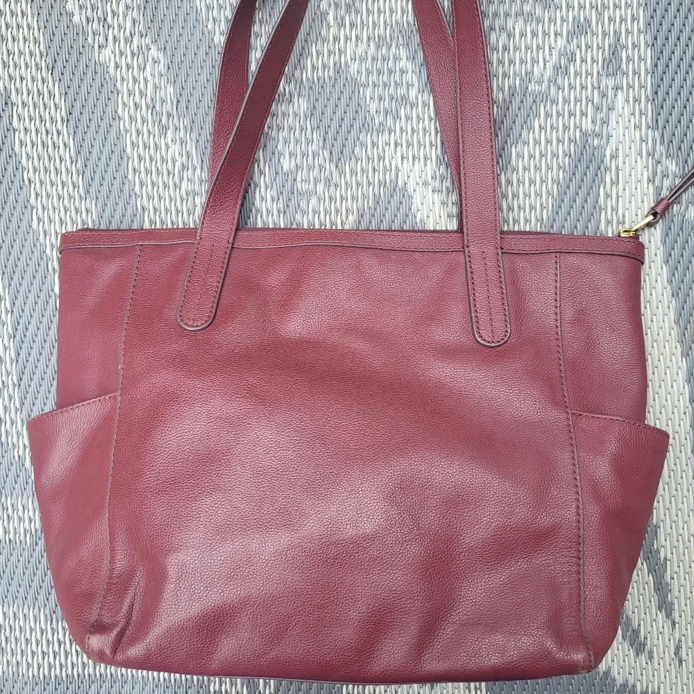 Fossil Mimi Large Leather Tote Bag - Picture 3 of 16